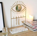Eye Mirror Jewellery Holder with Terrazzo Base