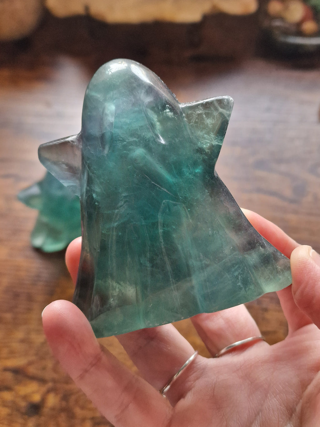 Fluorite Ghost Carvings | Pick Your Own