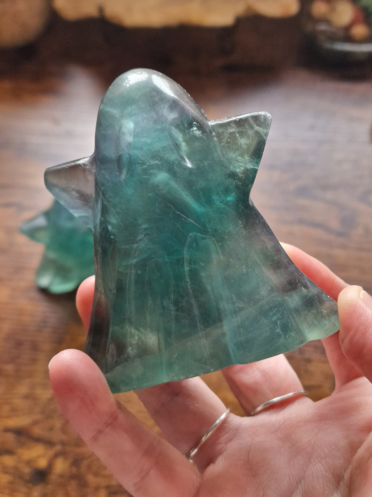 Fluorite Ghost Carvings | Pick Your Own