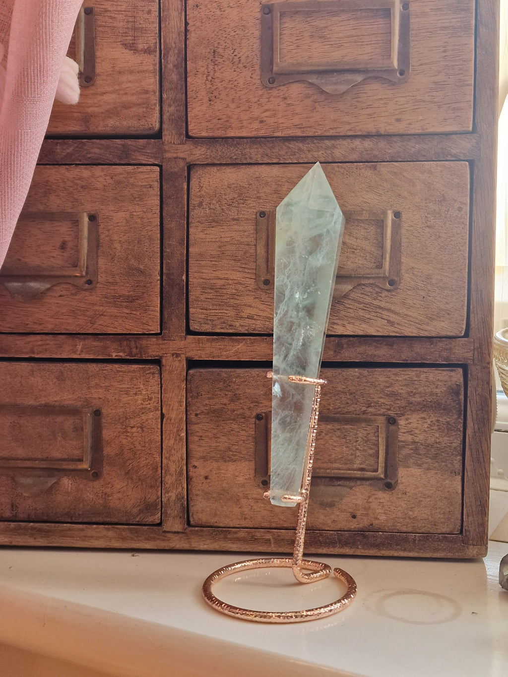 Fluorite Wand on Stand