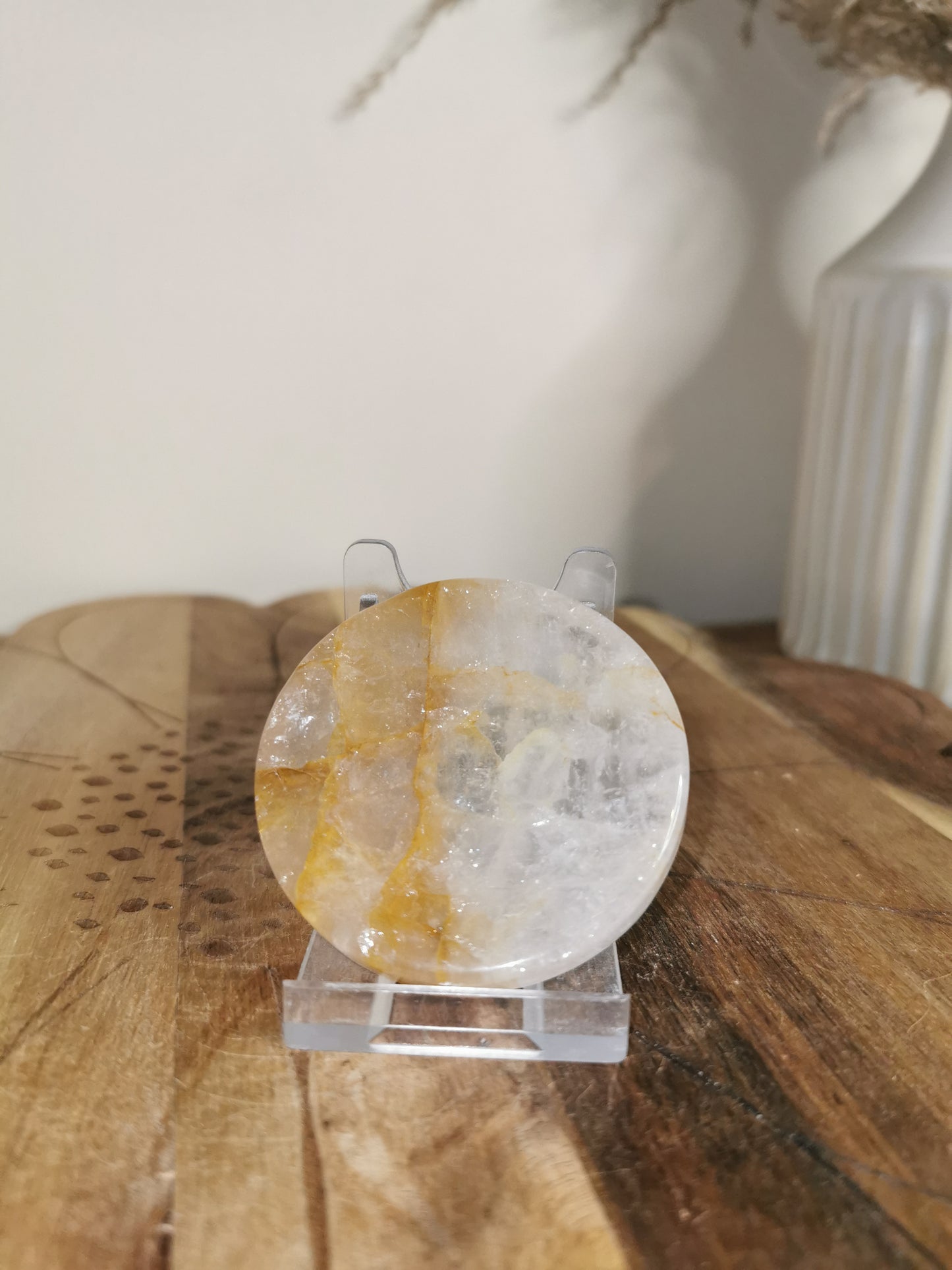 Golden Healer Quartz Dish