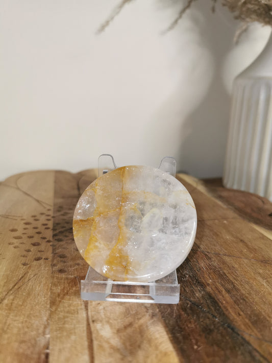 Golden Healer Quartz Dish