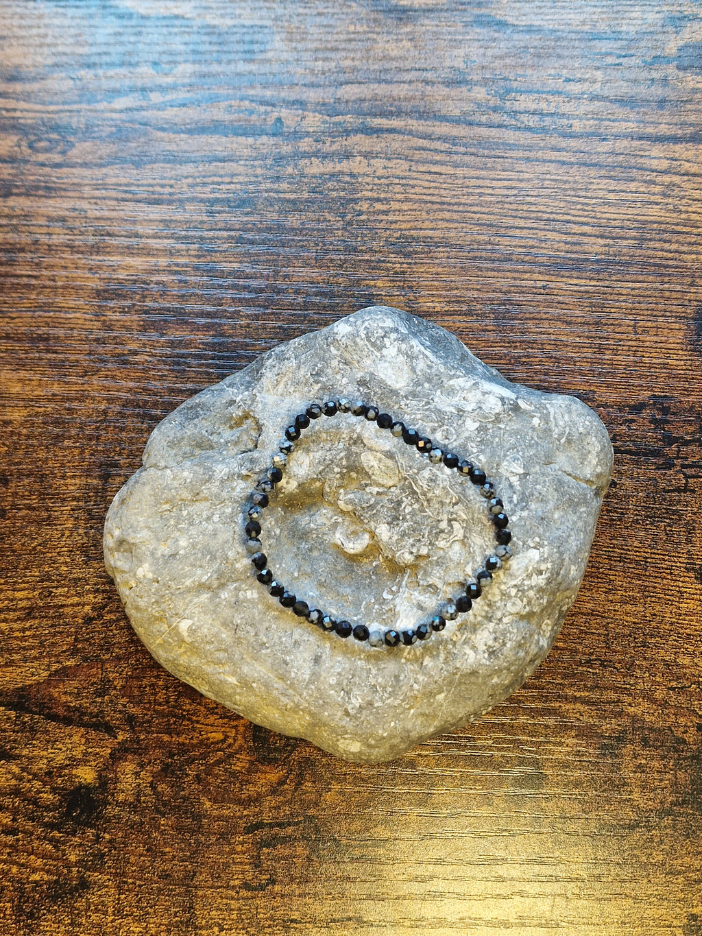 Snowflake Obsidian Bracelet ~ 4mm