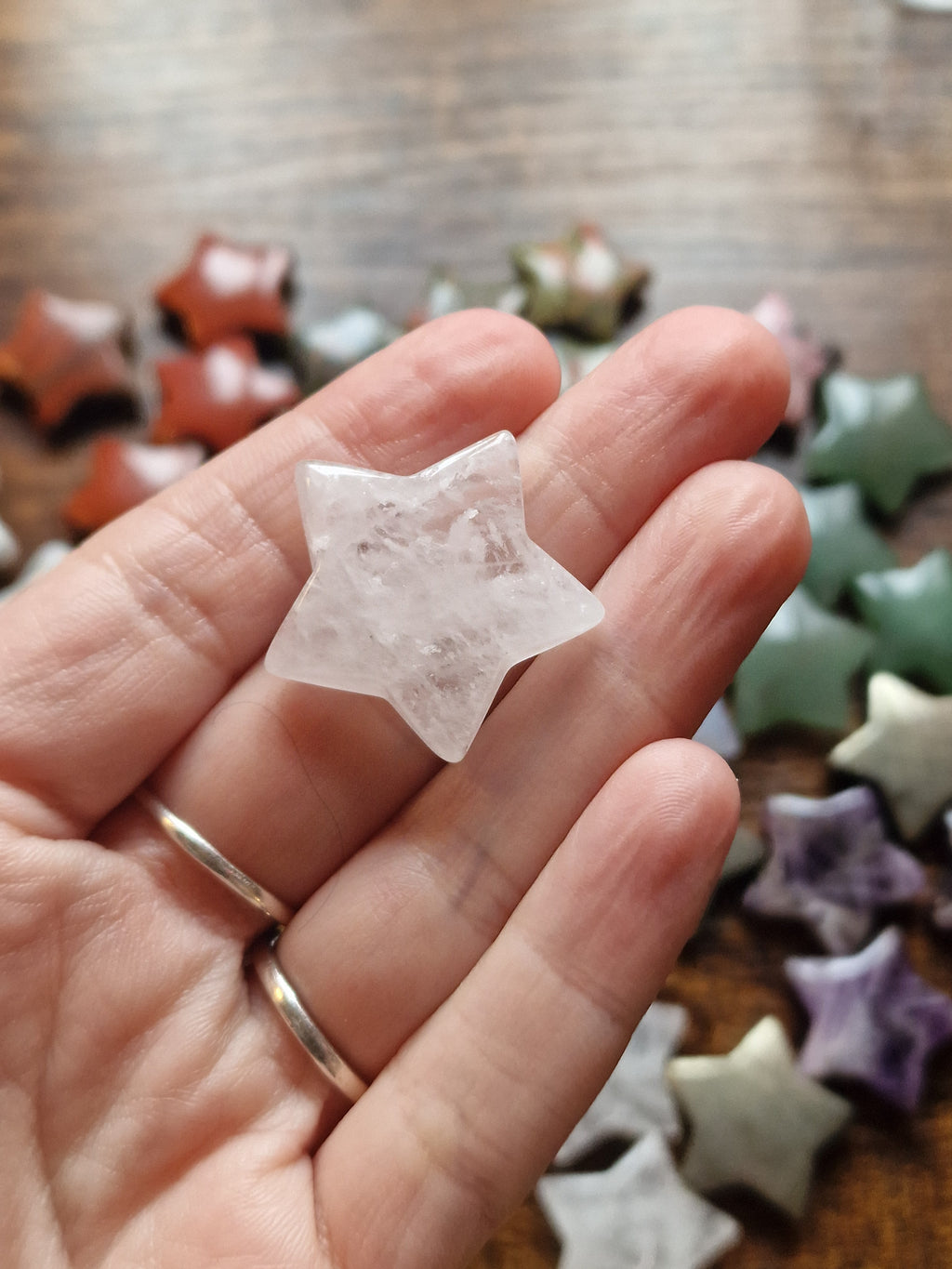 Small Crystal Star Carvings