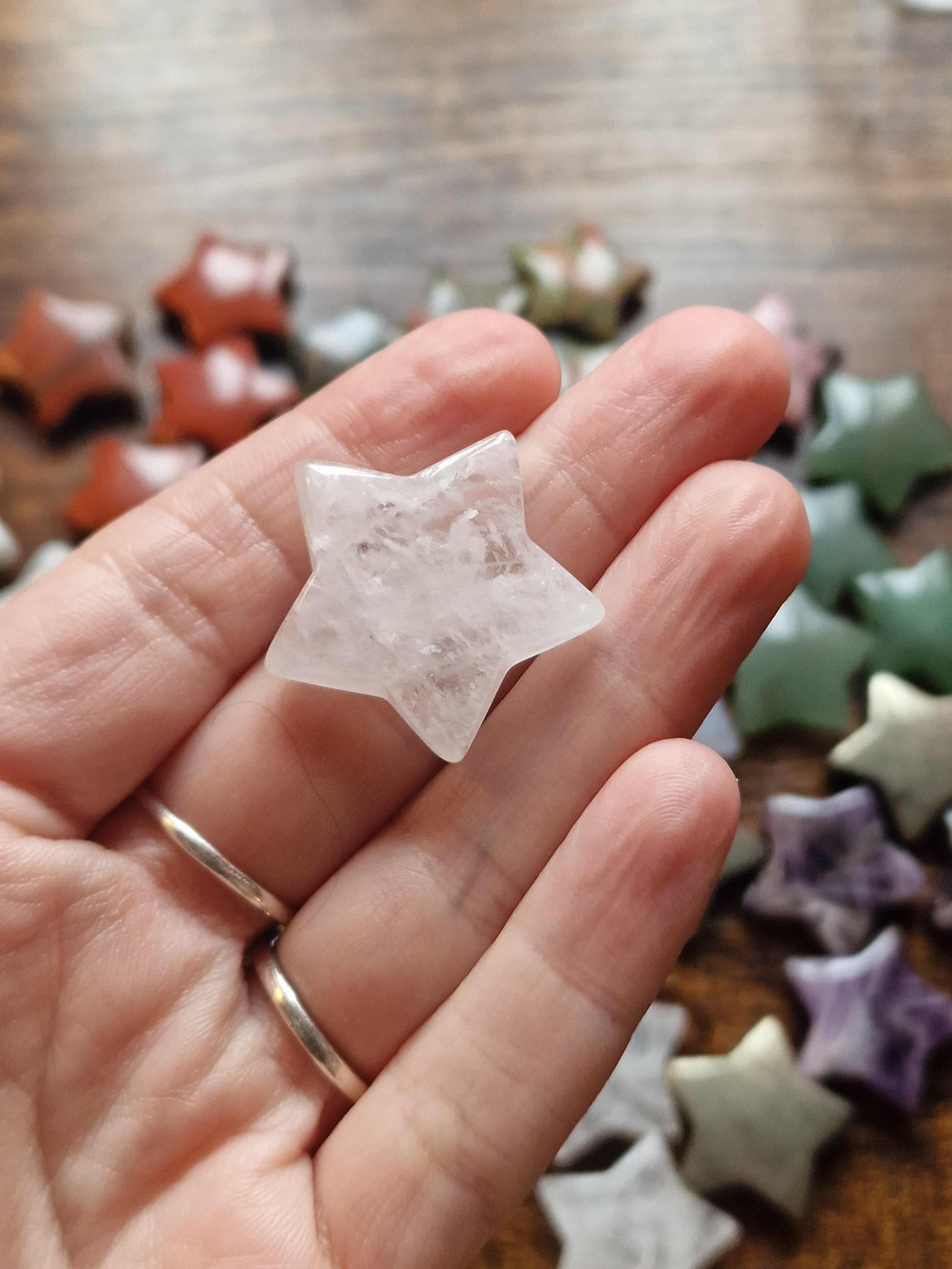 Small Crystal Star Carvings