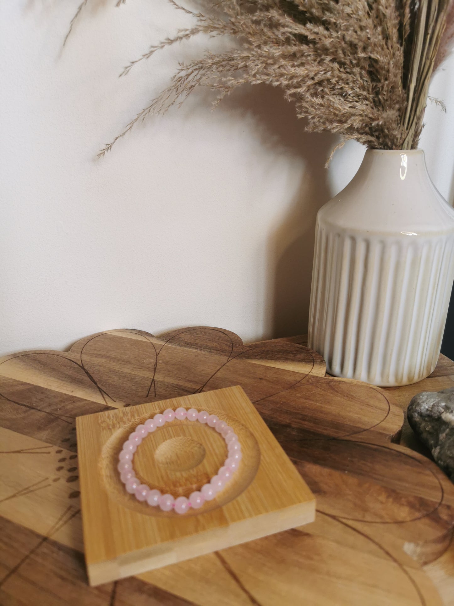 Rose Quartz Crystal Bracelet – 6mm