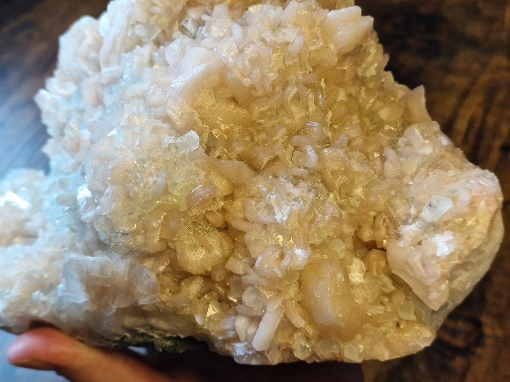 Peach Stilbite & Apophyllite Statement Mineral Specimen