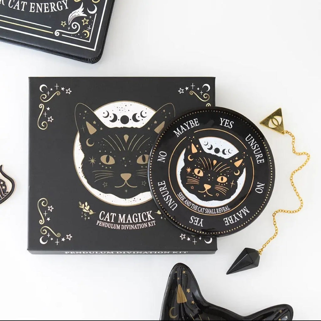 Black Cat Magick Pendulum Divination Kit