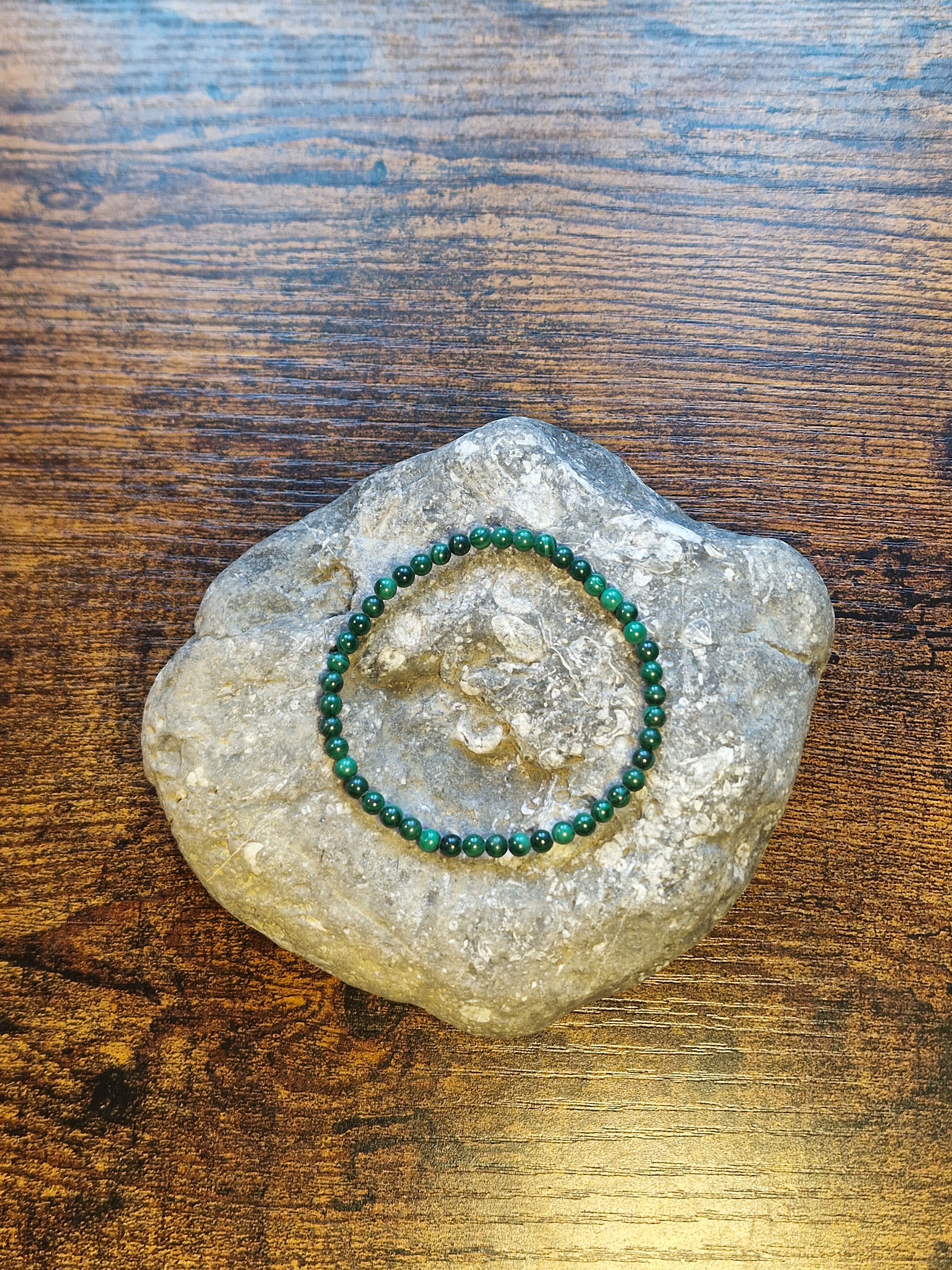 Malachite Bracelet ~ 4mm