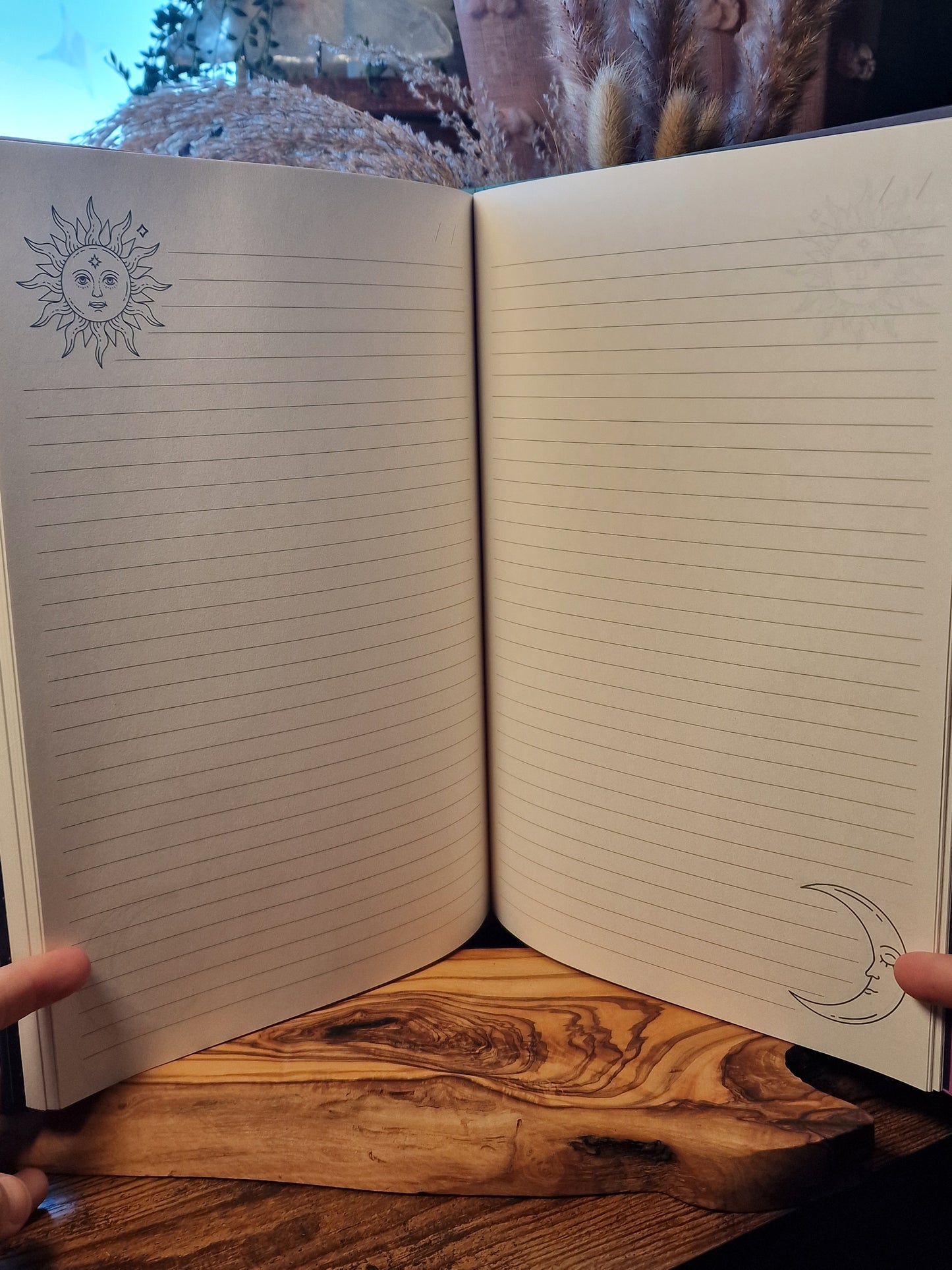 Mystic A4 Notebook ~ Moon Phases & Sacred Symbols