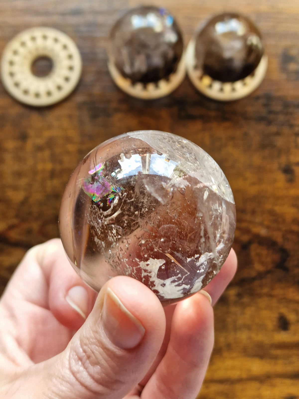 Smoky Quartz Crystal Spheres