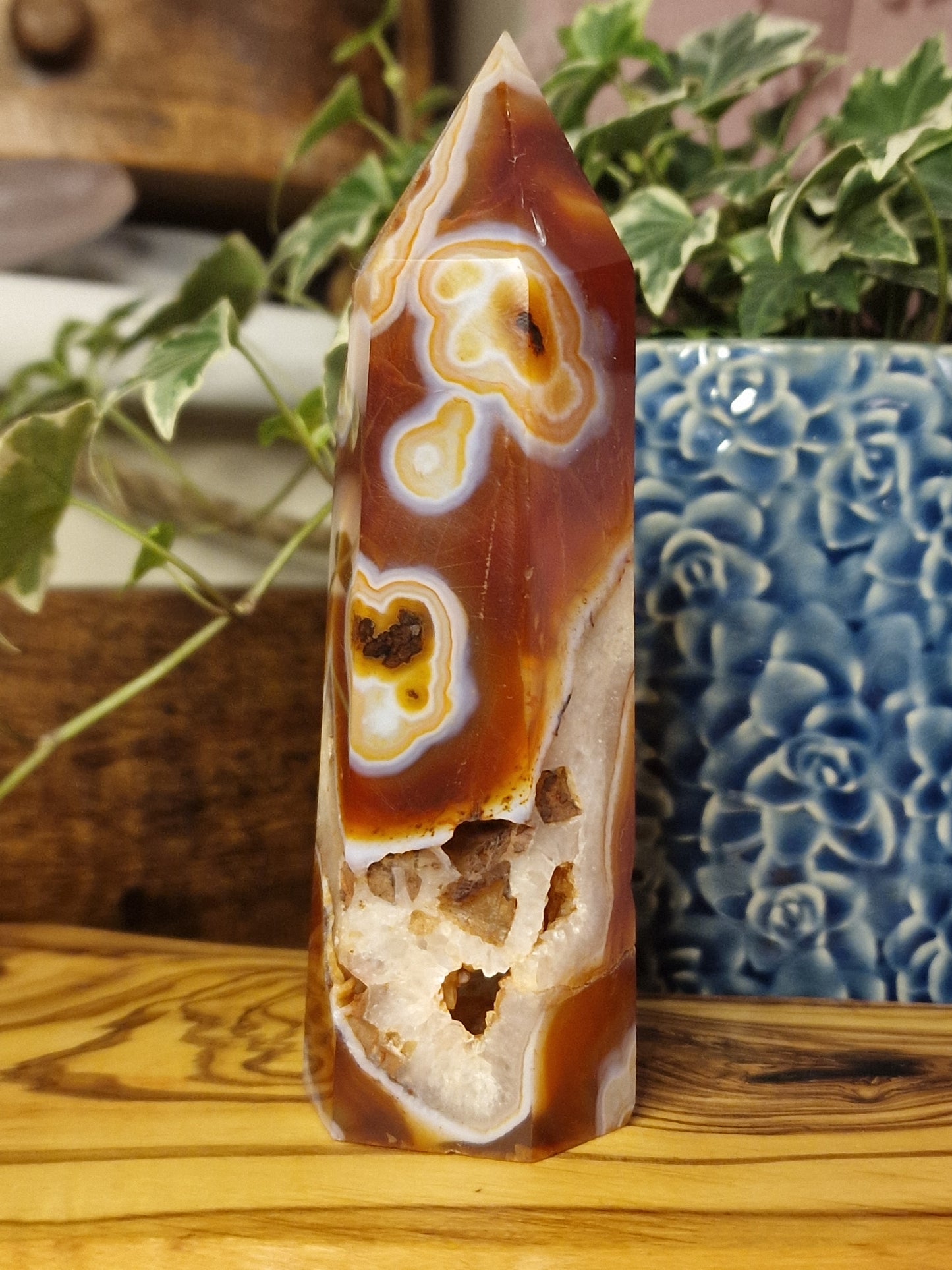 Carnelian Druzy Tower
