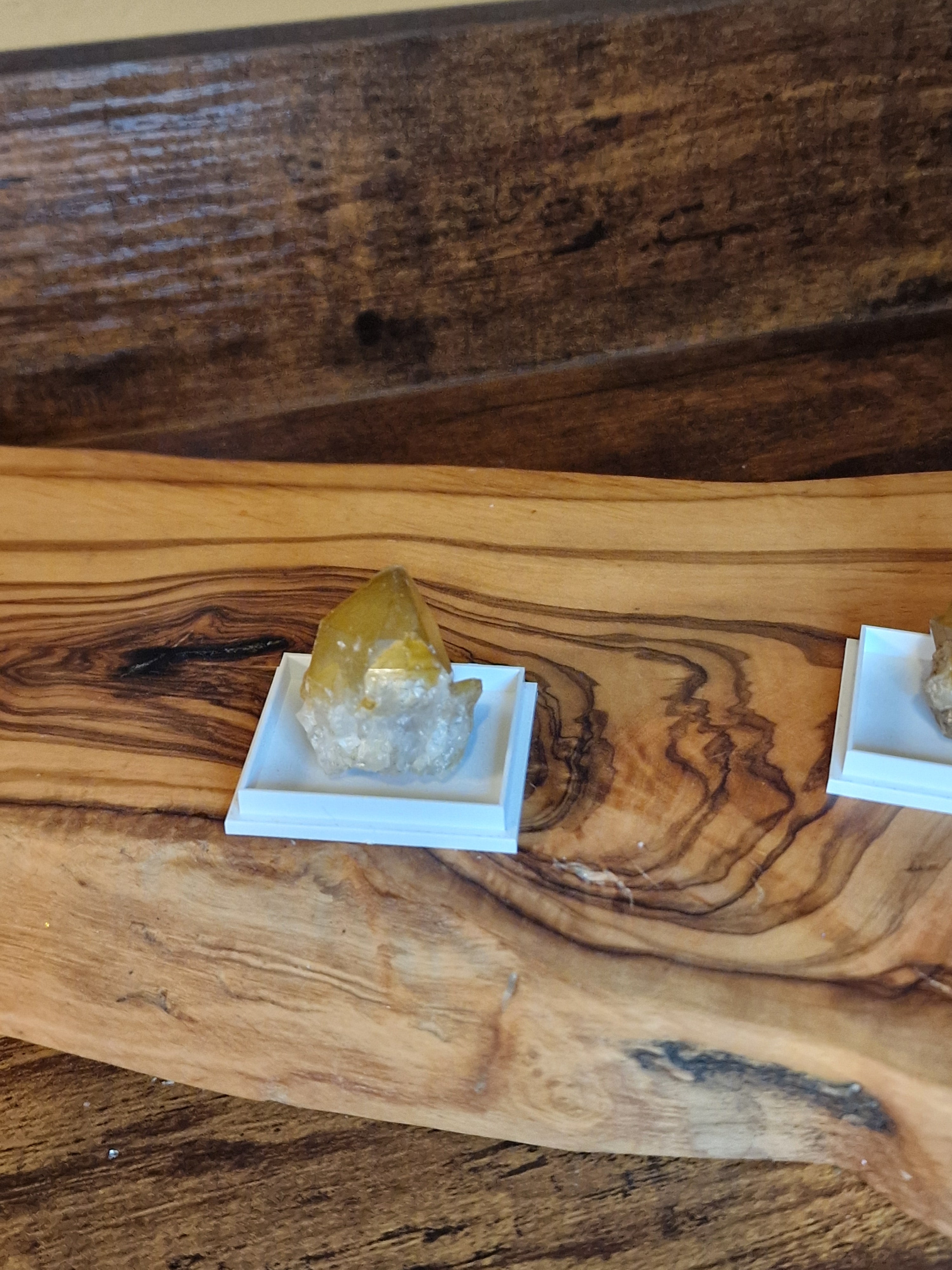 Golden Healer Quartz Point in Display Case