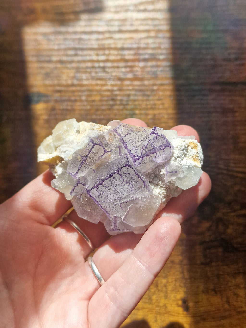 Purple Fluorite Cubic Cluster