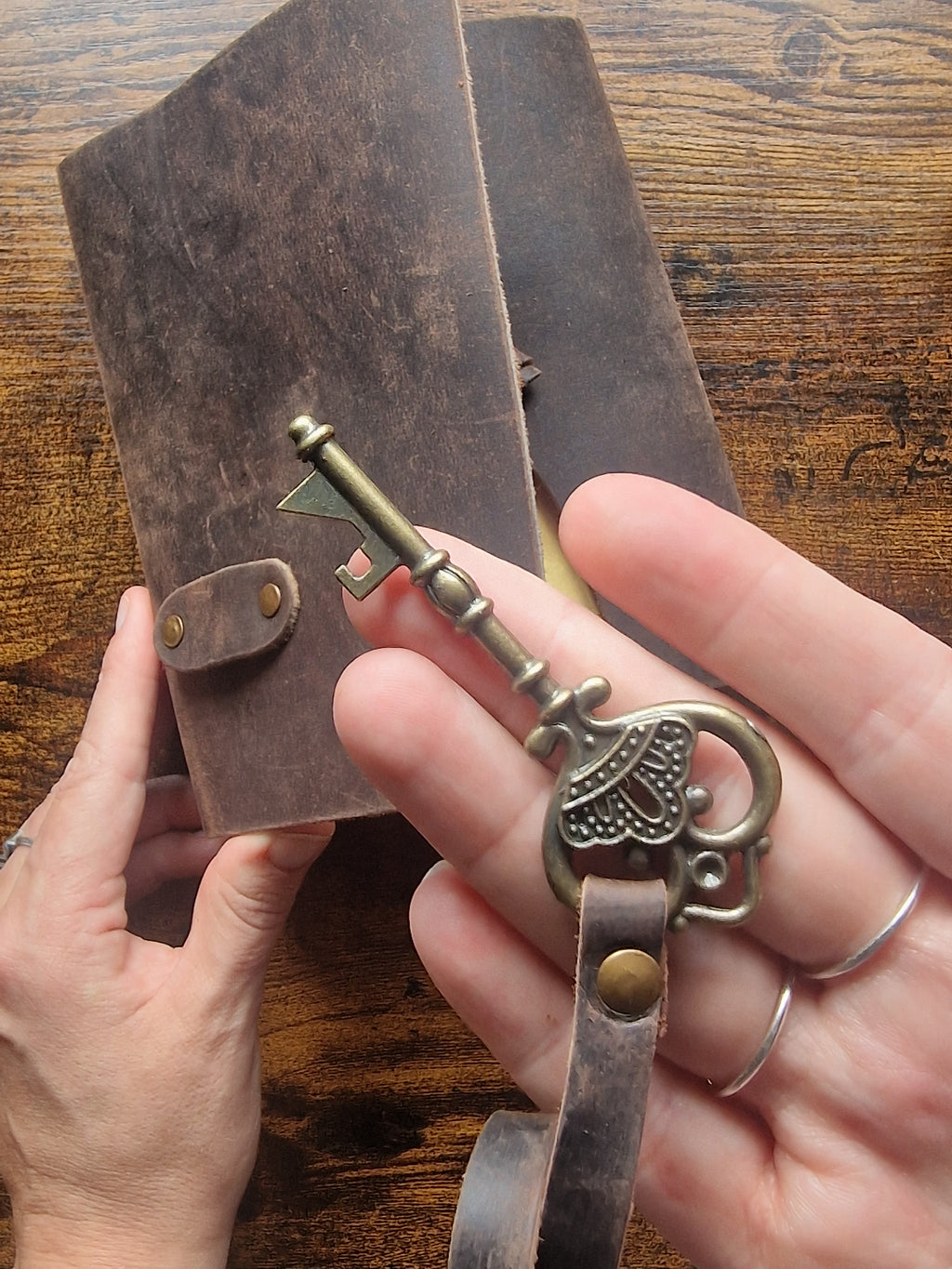 Oiled Leather & Key Journal