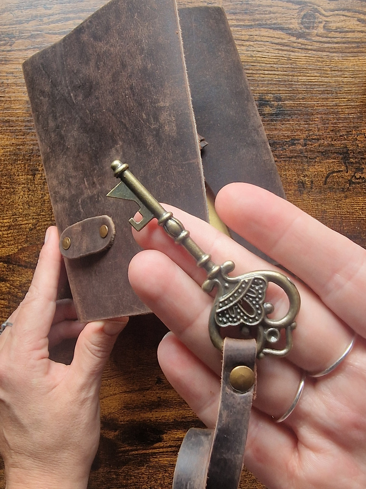 Oiled Leather & Key Journal