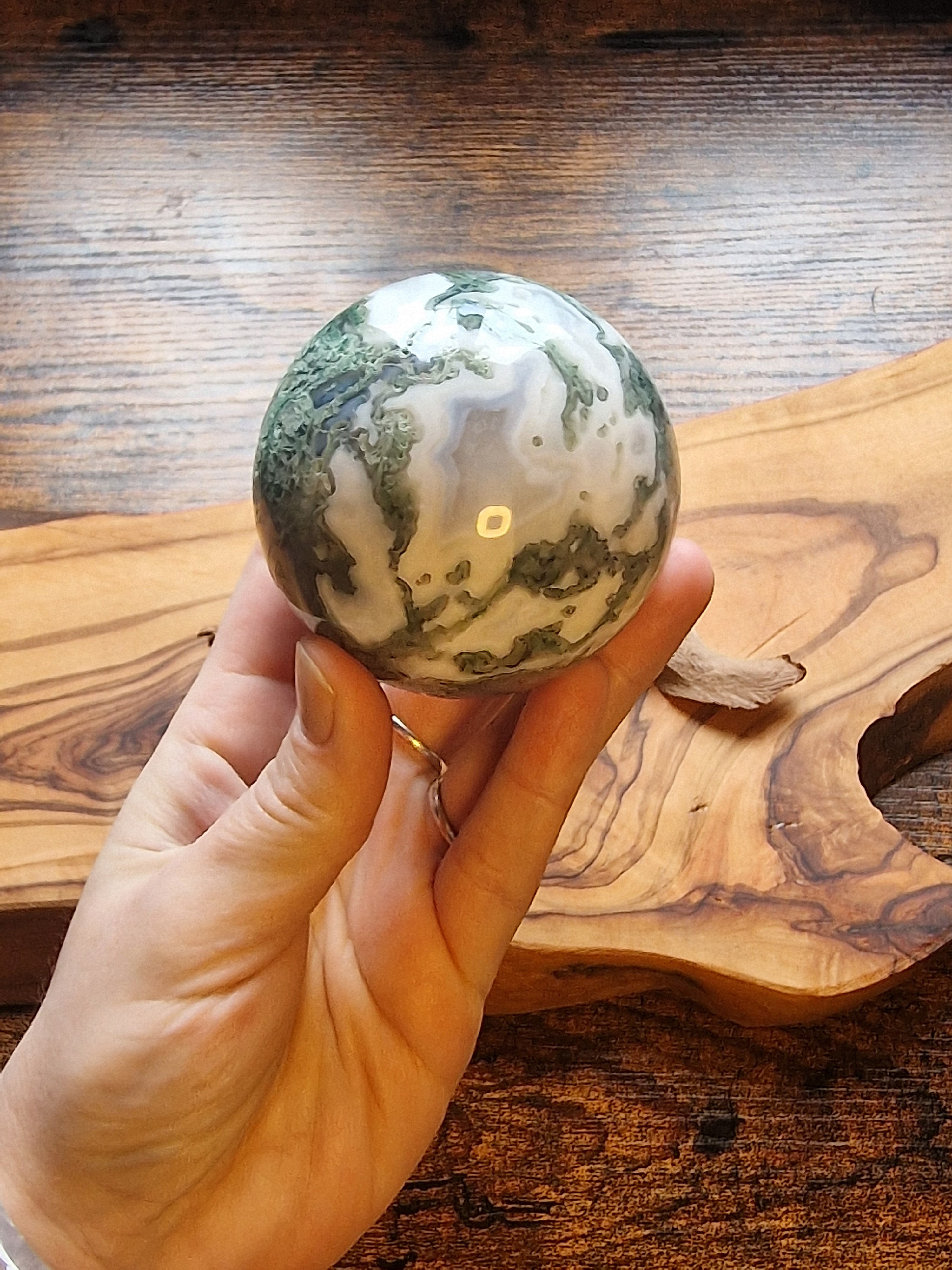 Moss Agate sphere