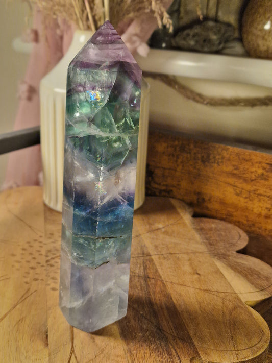 Rainbow Fluorite tower ~ Character Piece