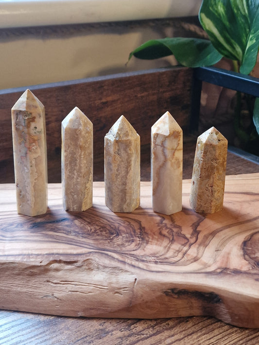 Mexican Lace Agate Tower (Intuitively chosen)