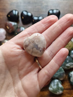 Small Crystal Heart Carvings