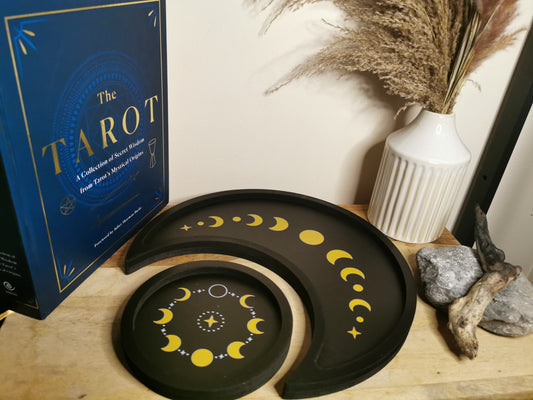Moon Phase Wooden Trays – Set of Two