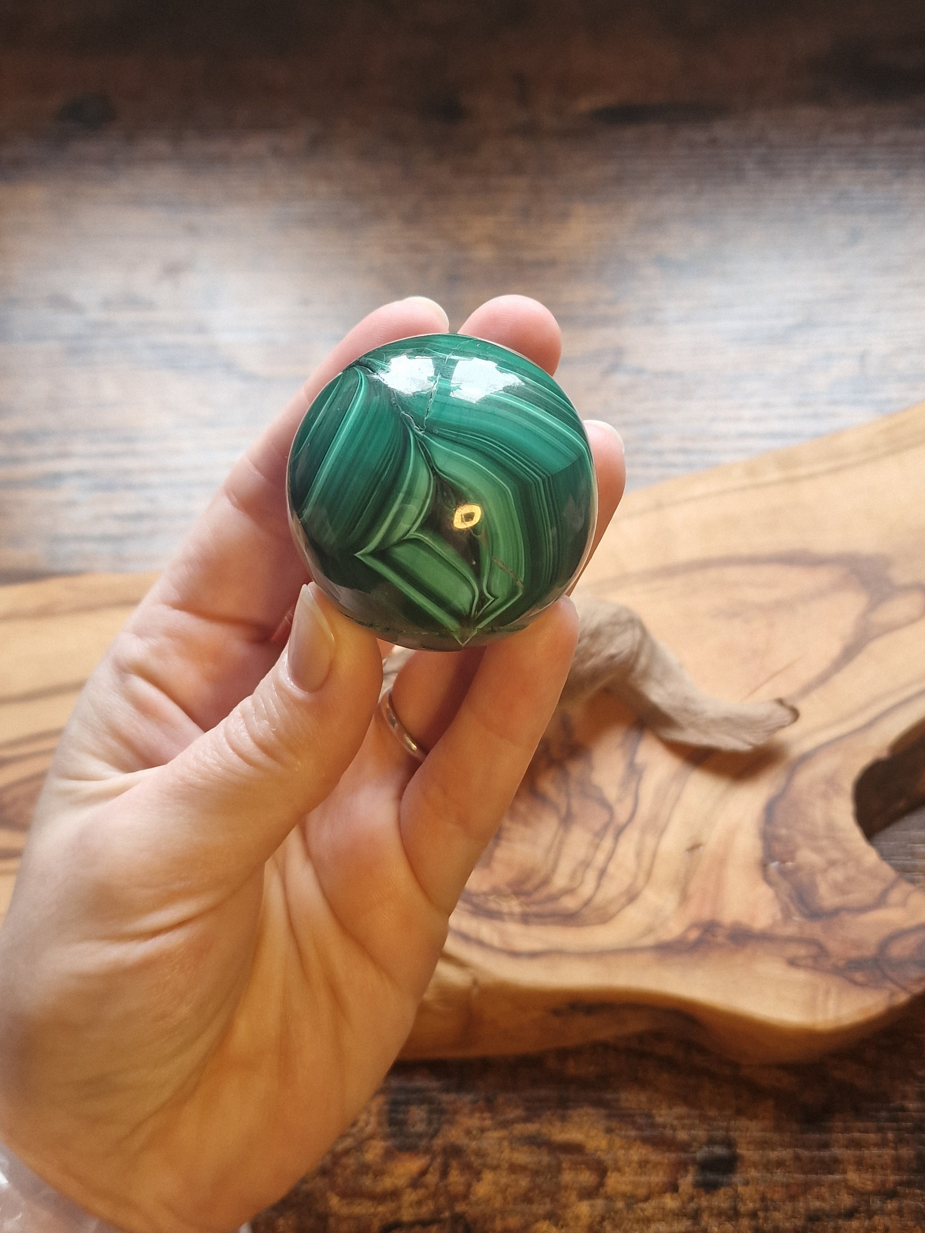 Malachite sphere