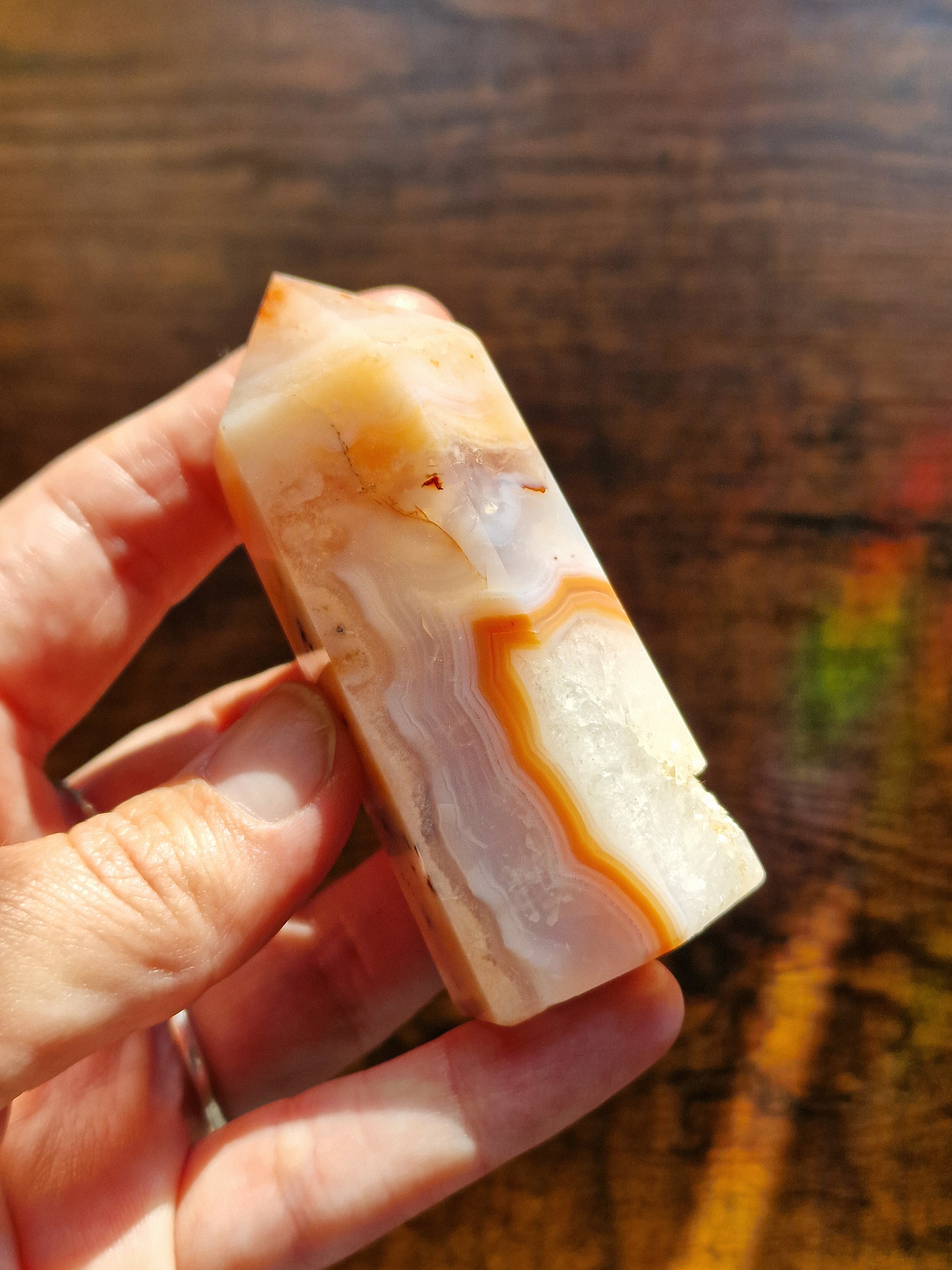 Pink Carnelian Agate Crystal Towers