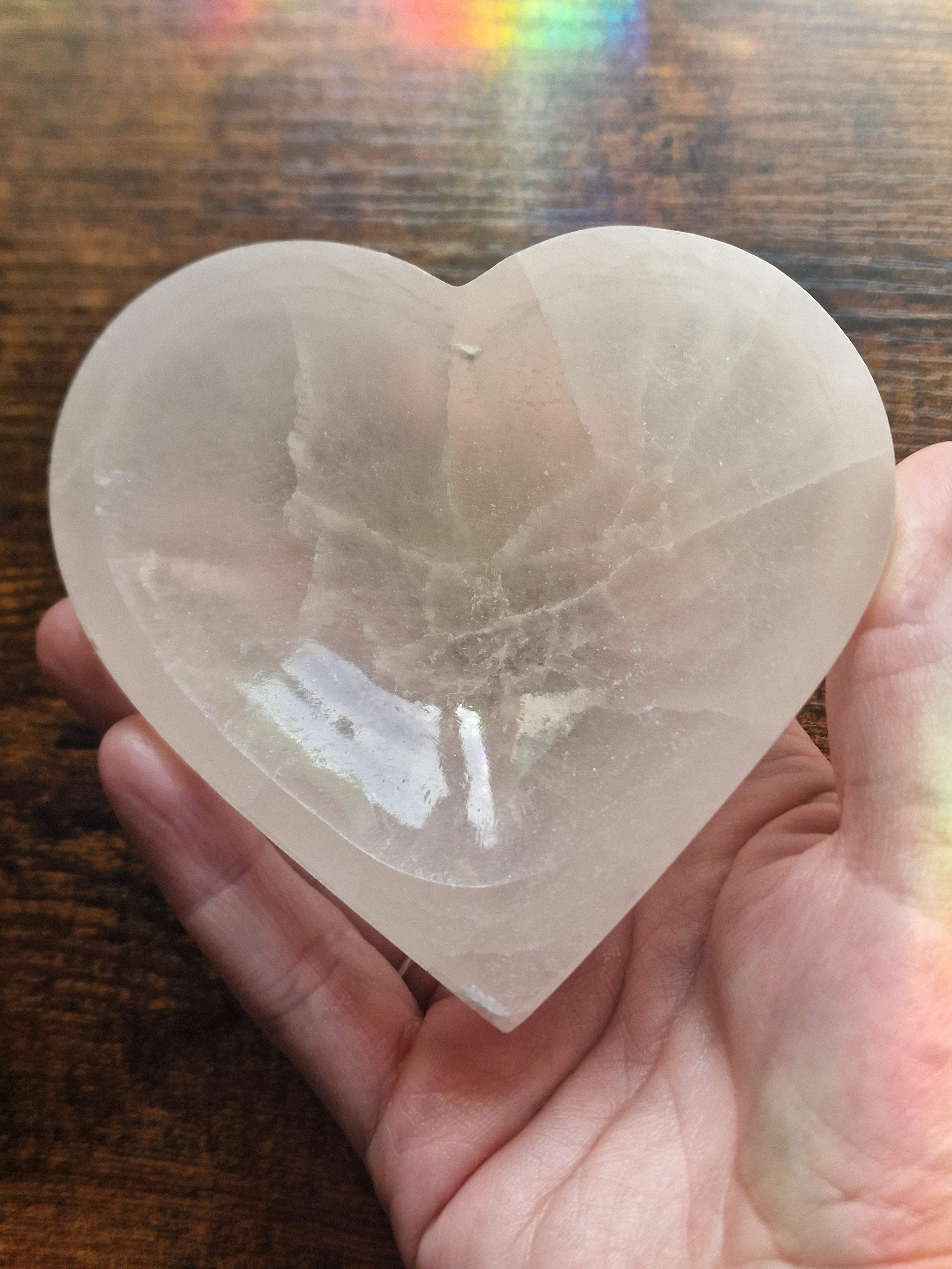 Selenite Heart Bowl