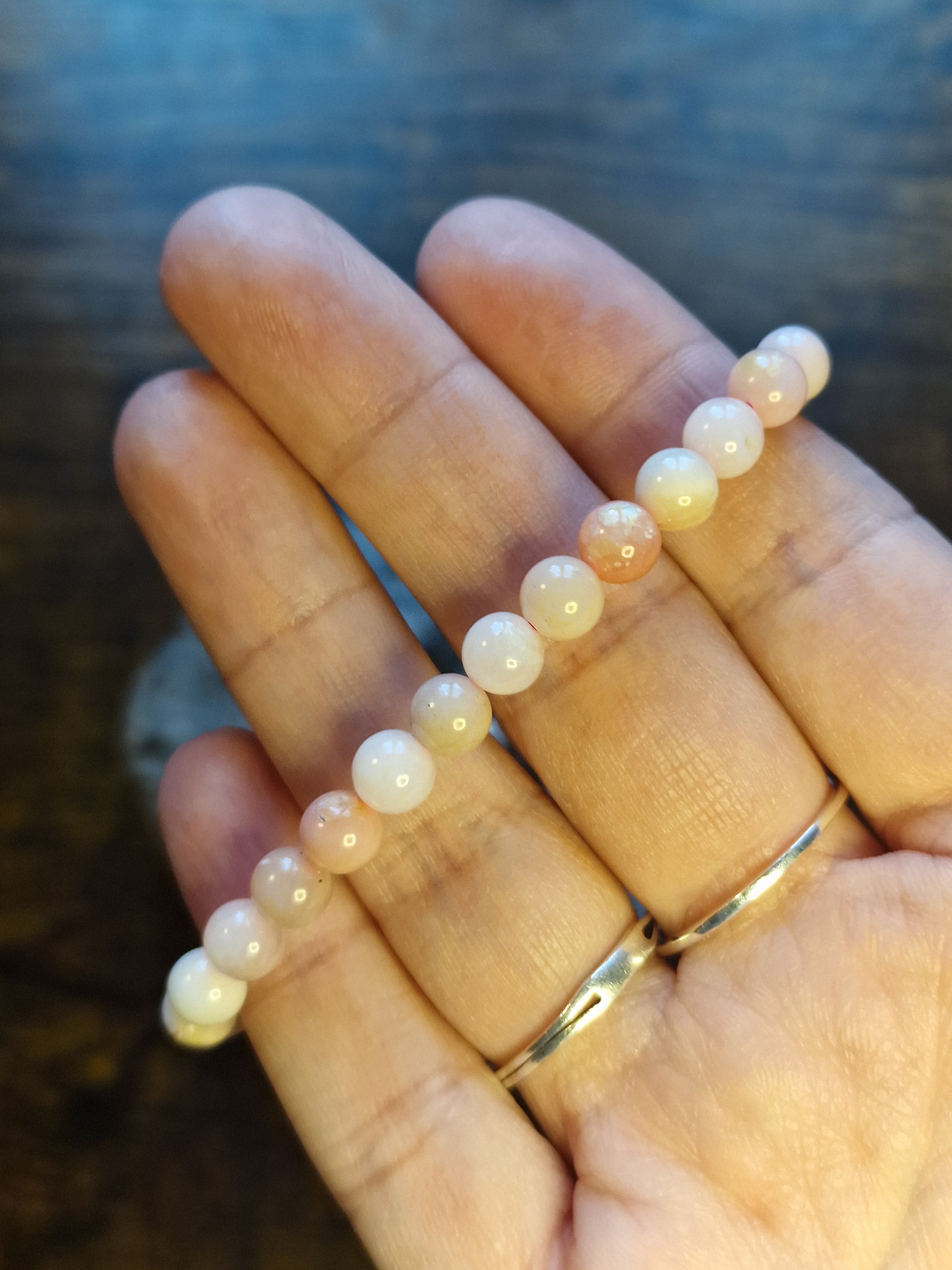 Pink Opal Bracelet ~ 6mm