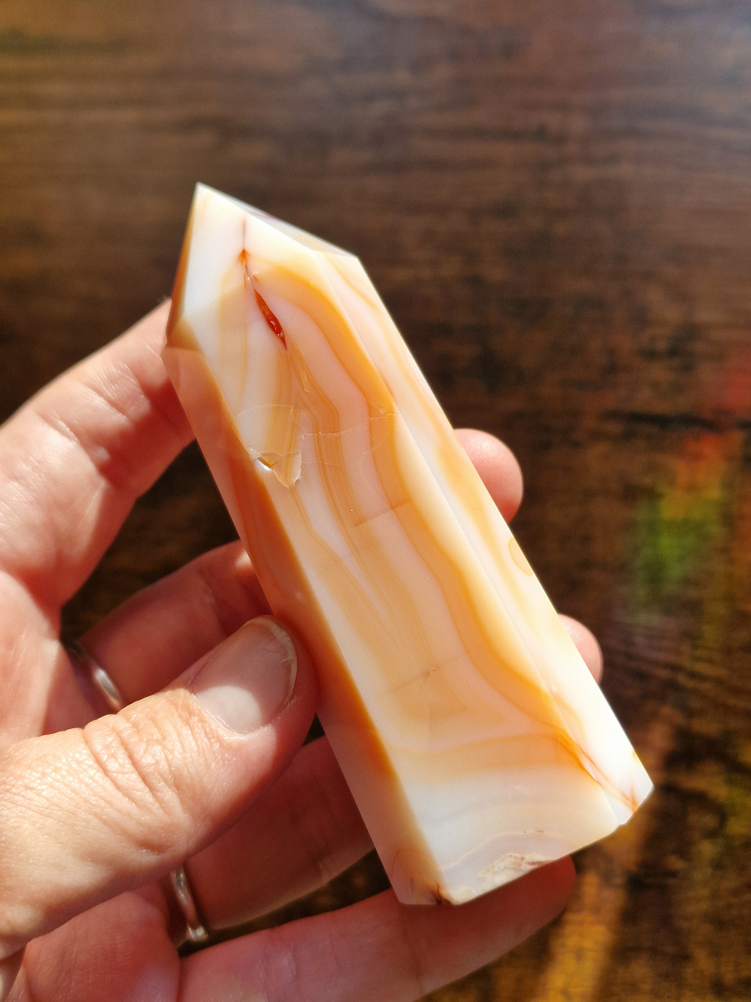 Pink Carnelian Agate Crystal Towers