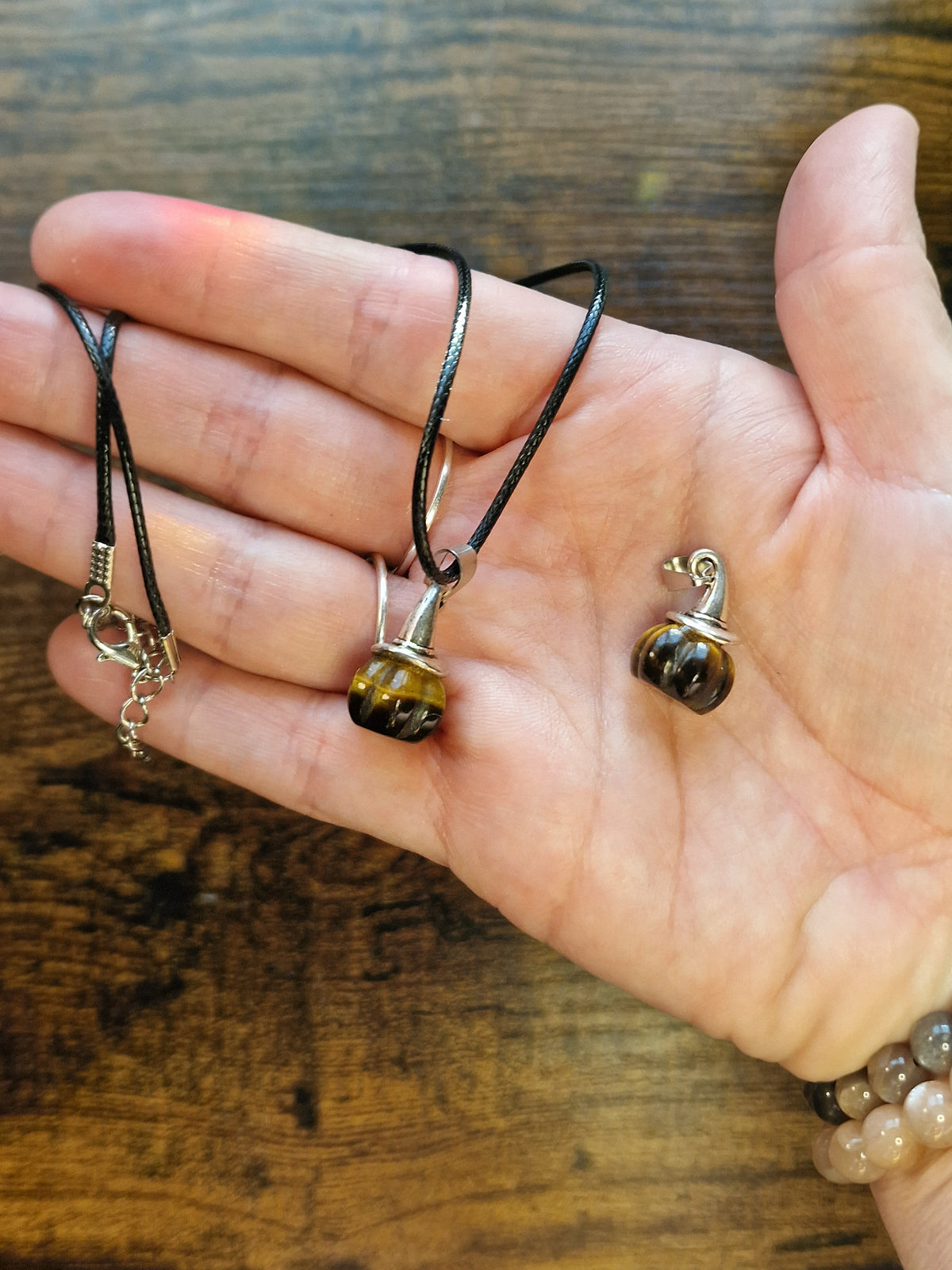 Crystal Pumpkin Pendant Necklaces