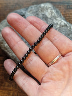 Black Obsidian Bracelet ~ 4mm