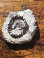 Silver Sheen Obsidian Bracelet ~ 8mm