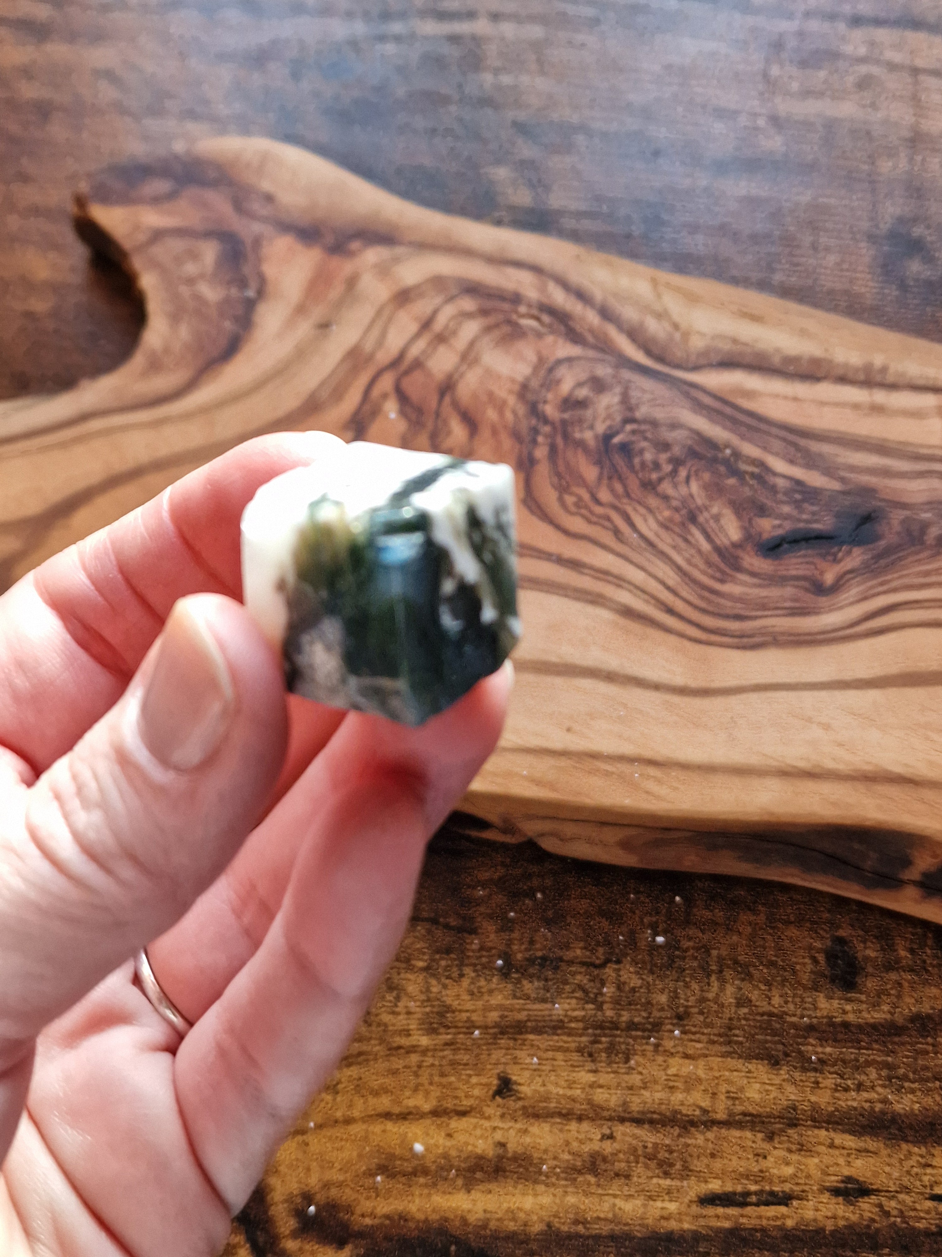 Moss Agate Cubes