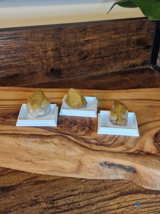 Golden Healer (Limonite) Quartz Point in Display Case