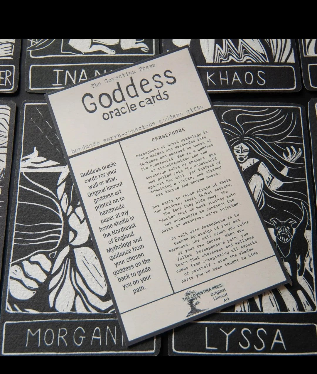 Dark Goddess Oracle Altar Cards