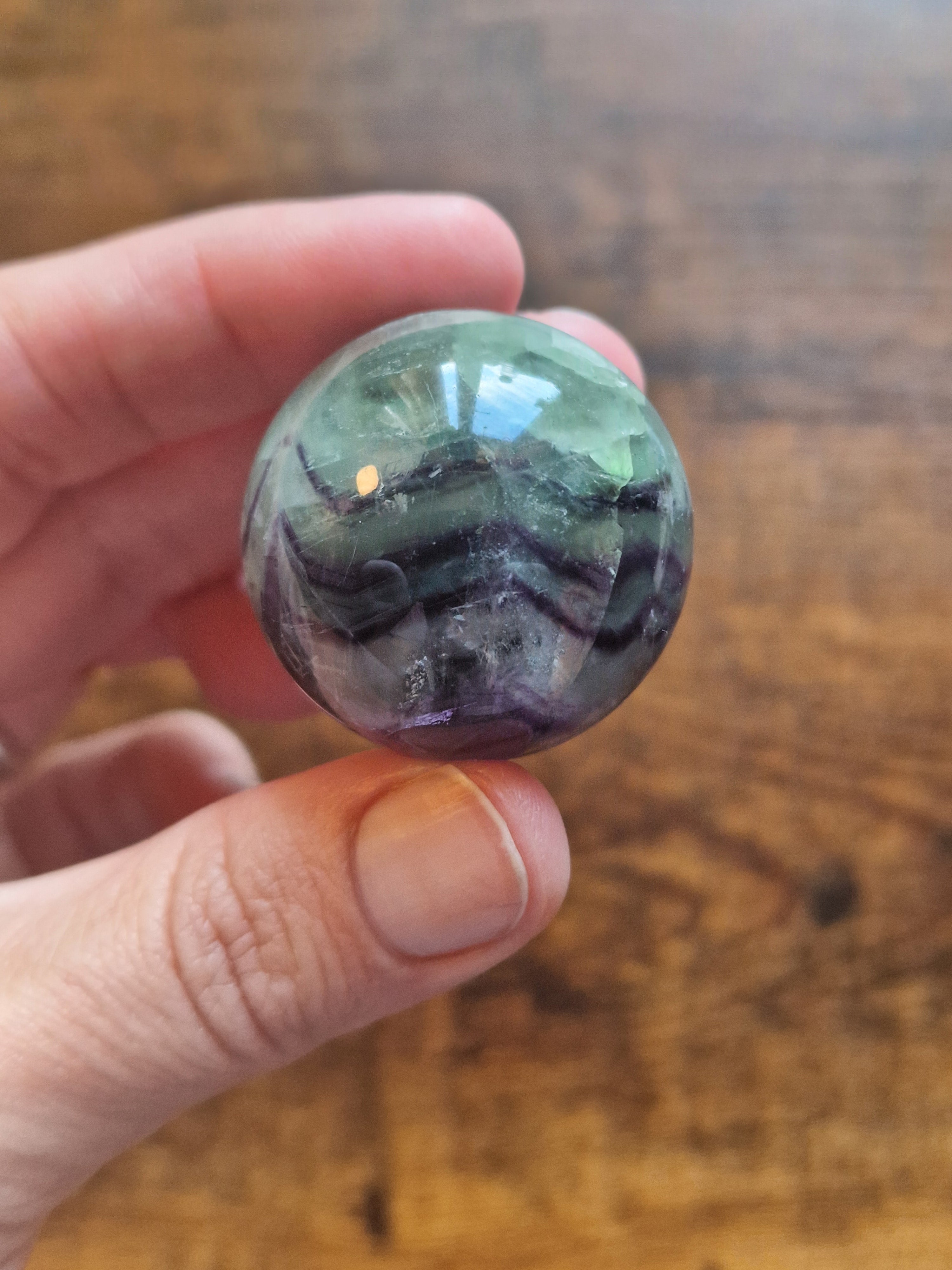 Rainbow Fluorite Sphere