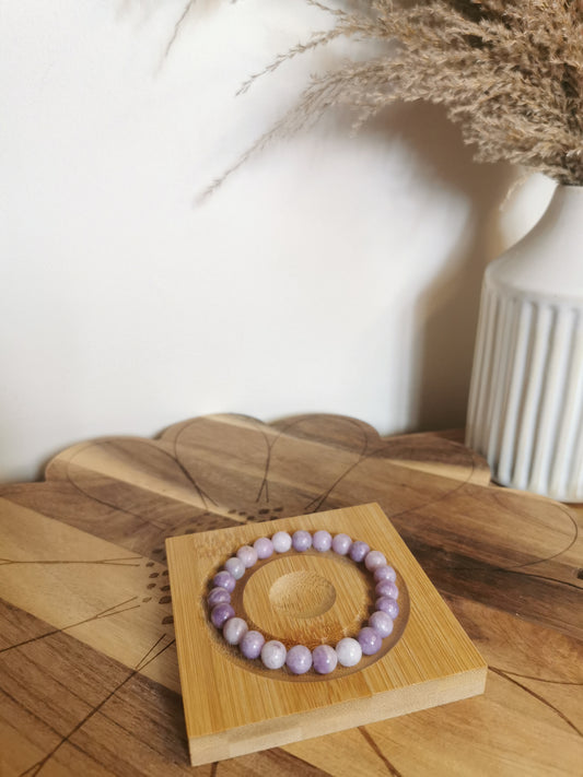 Purple Mica Crystal Bracelet – 8mm