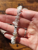 Rainbow Moonstone chip bracelet