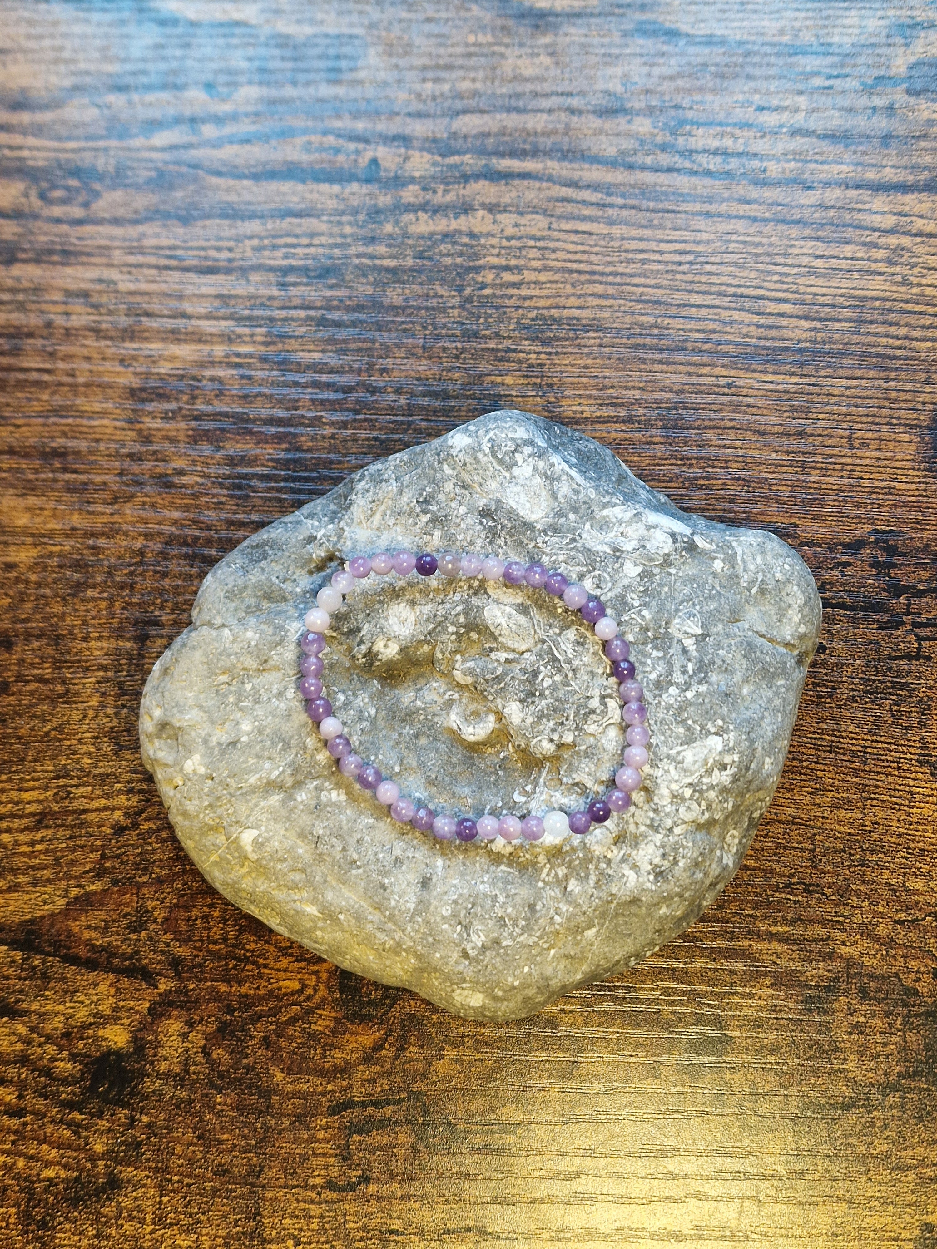Lepidolite Bracelet ~ 4mm