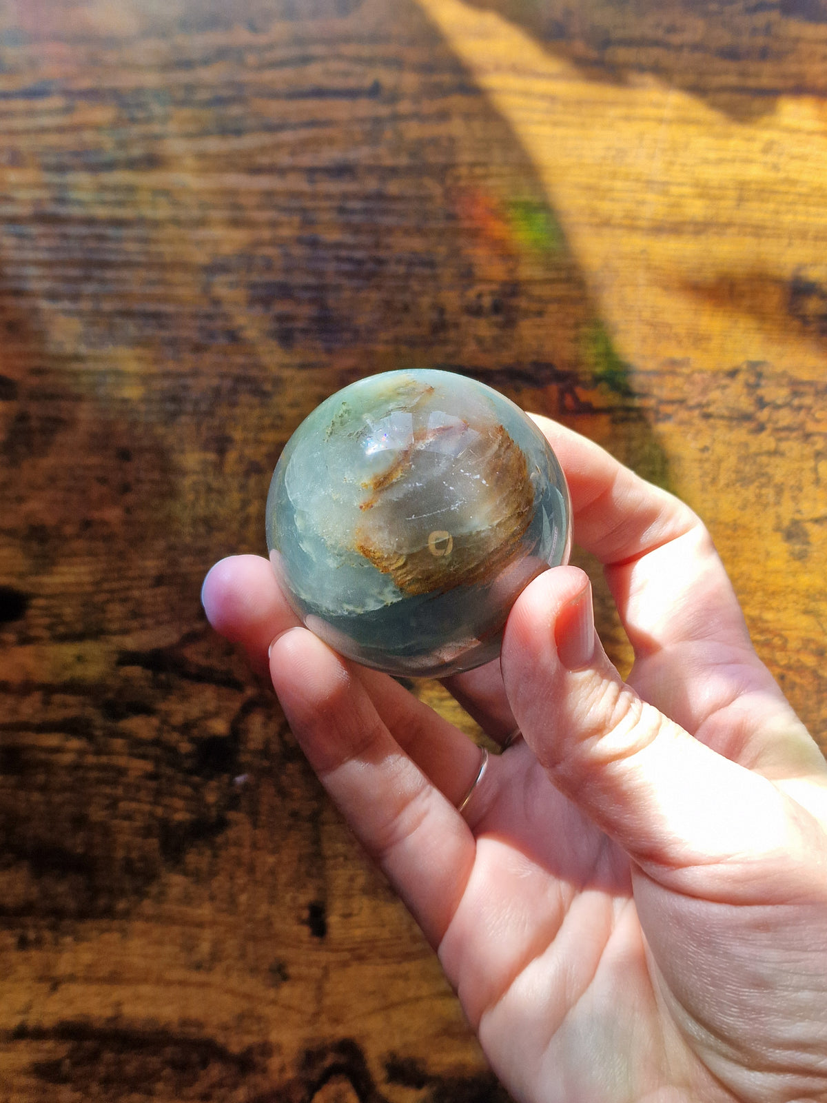 Blue Onyx Crystal Sphere