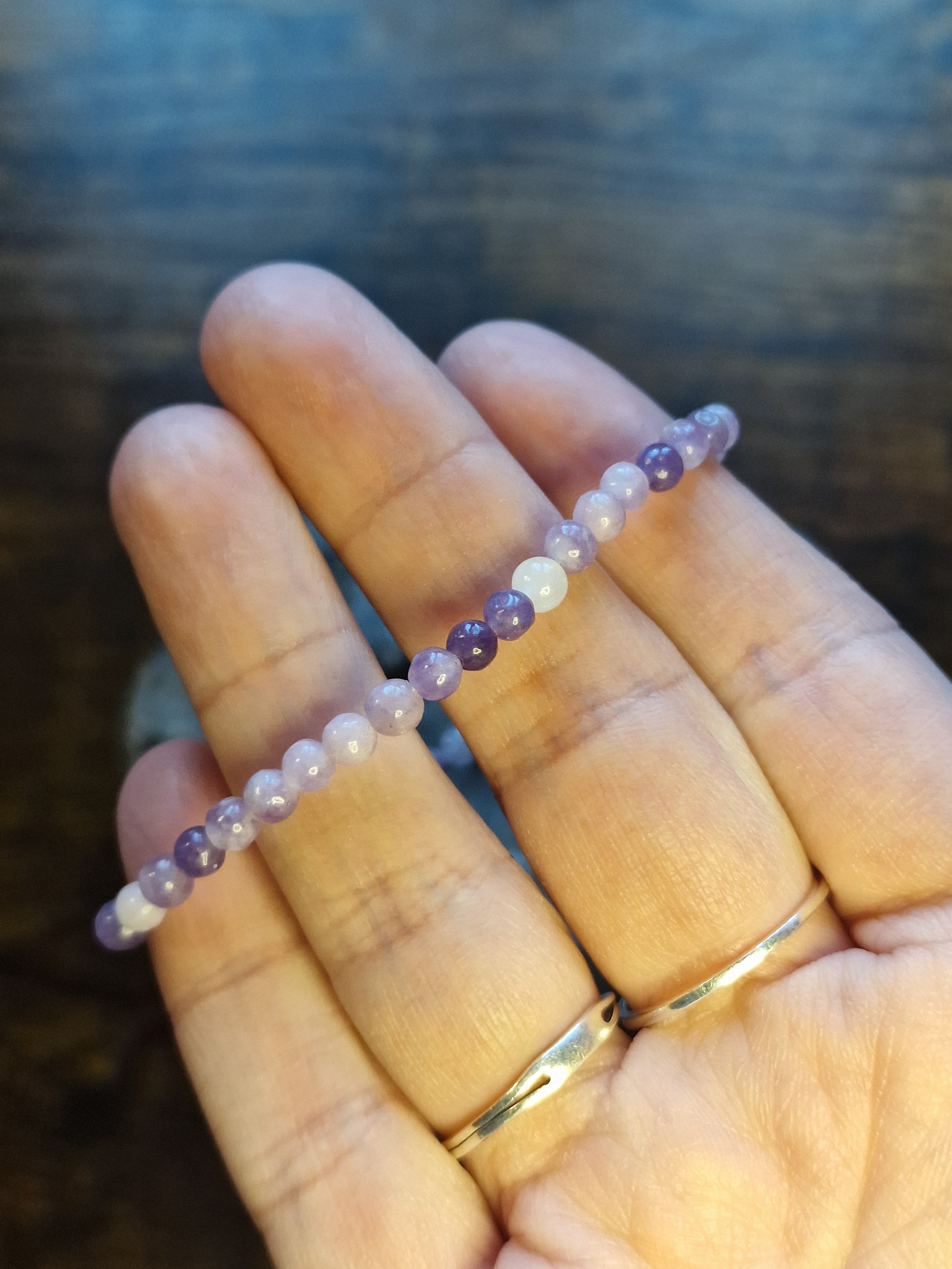 Lepidolite Bracelet ~ 4mm