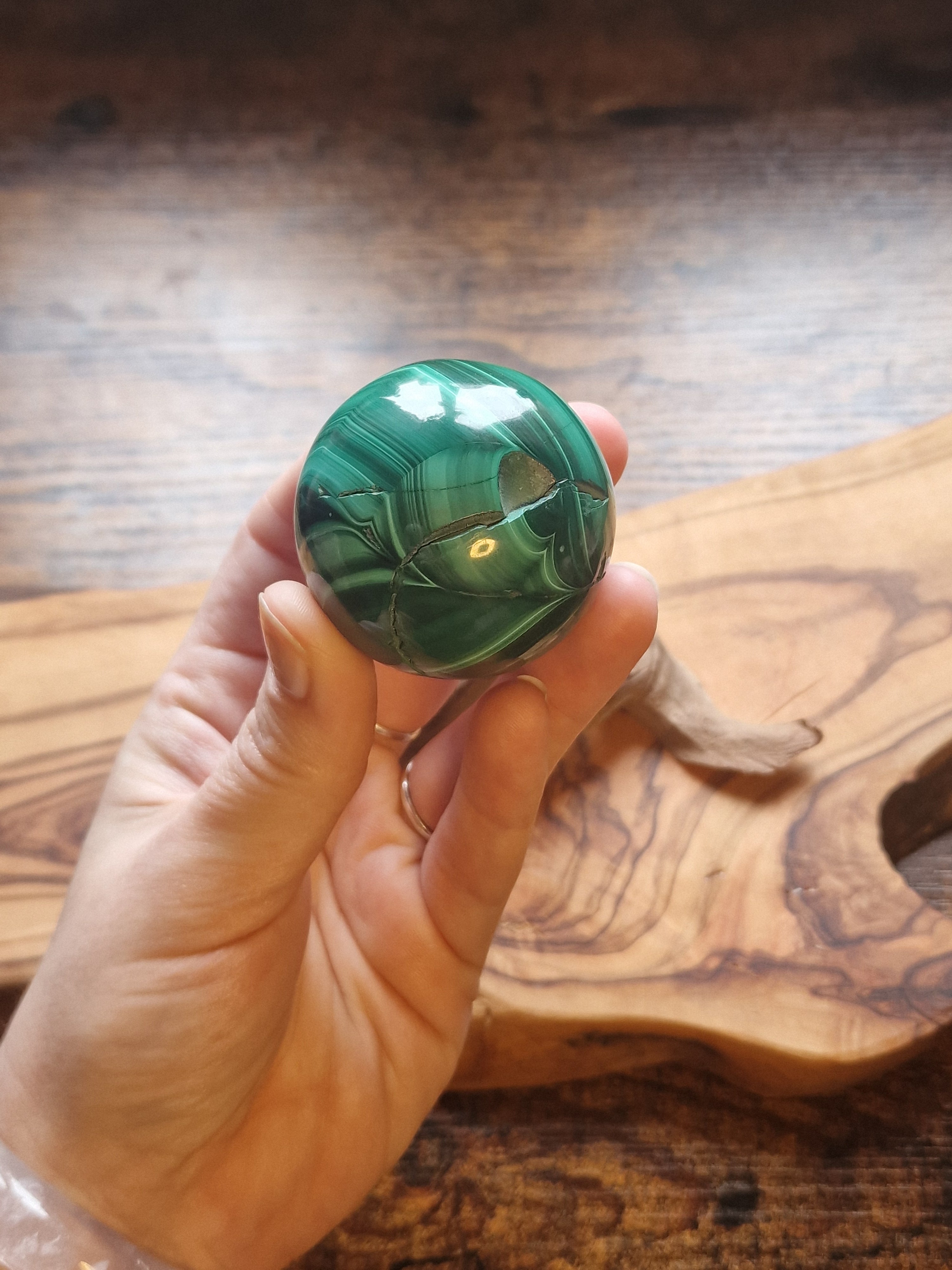 Malachite sphere