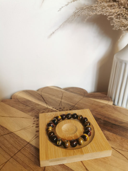 Mixed Tiger's Eye Crystal Bracelet – 10mm