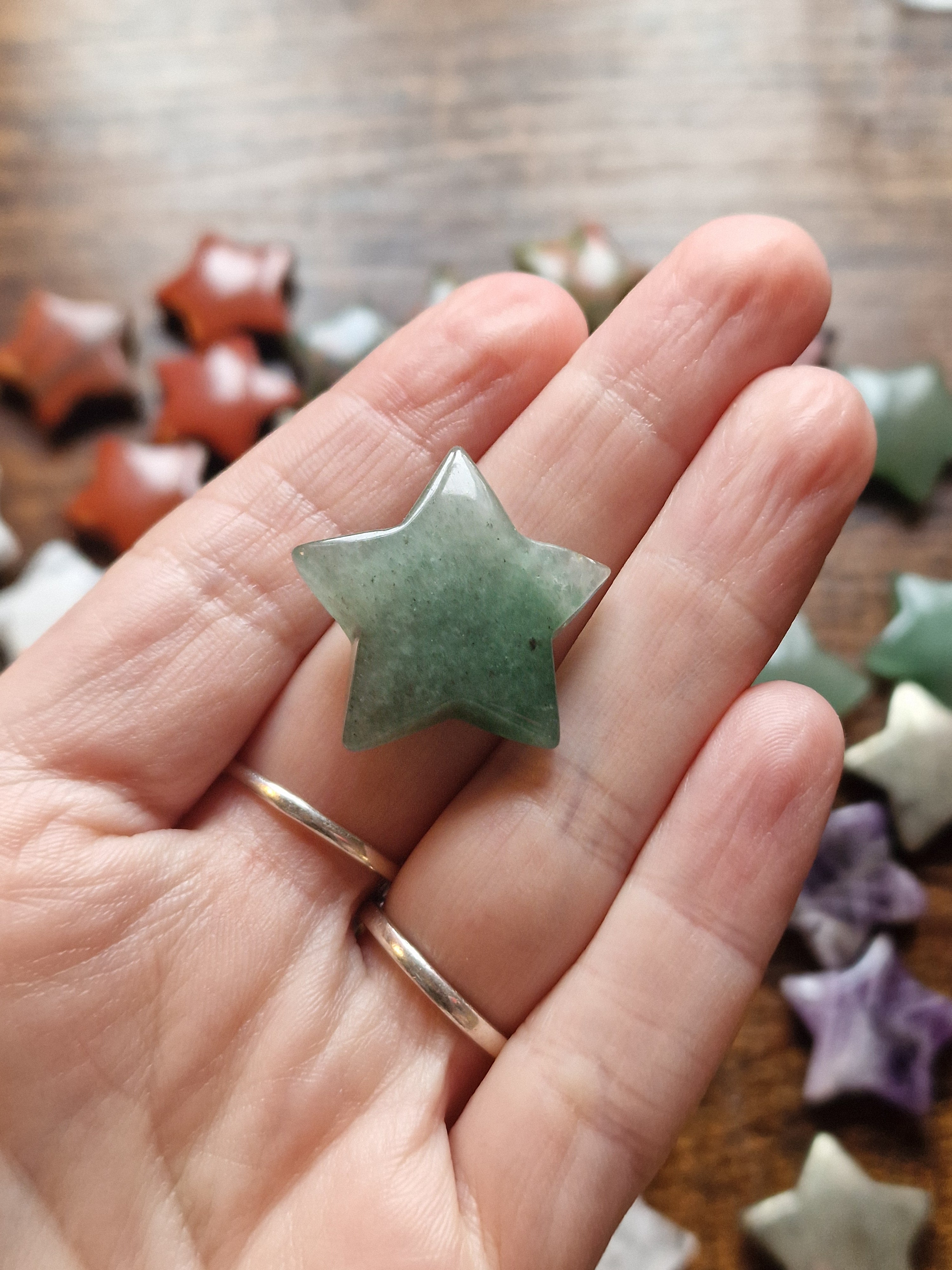 Small Crystal Star Carvings