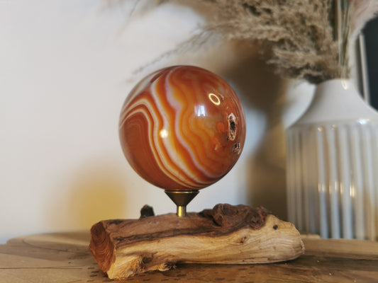 Banded Carnelian Sphere