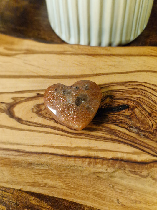 Small Sunstone Heart