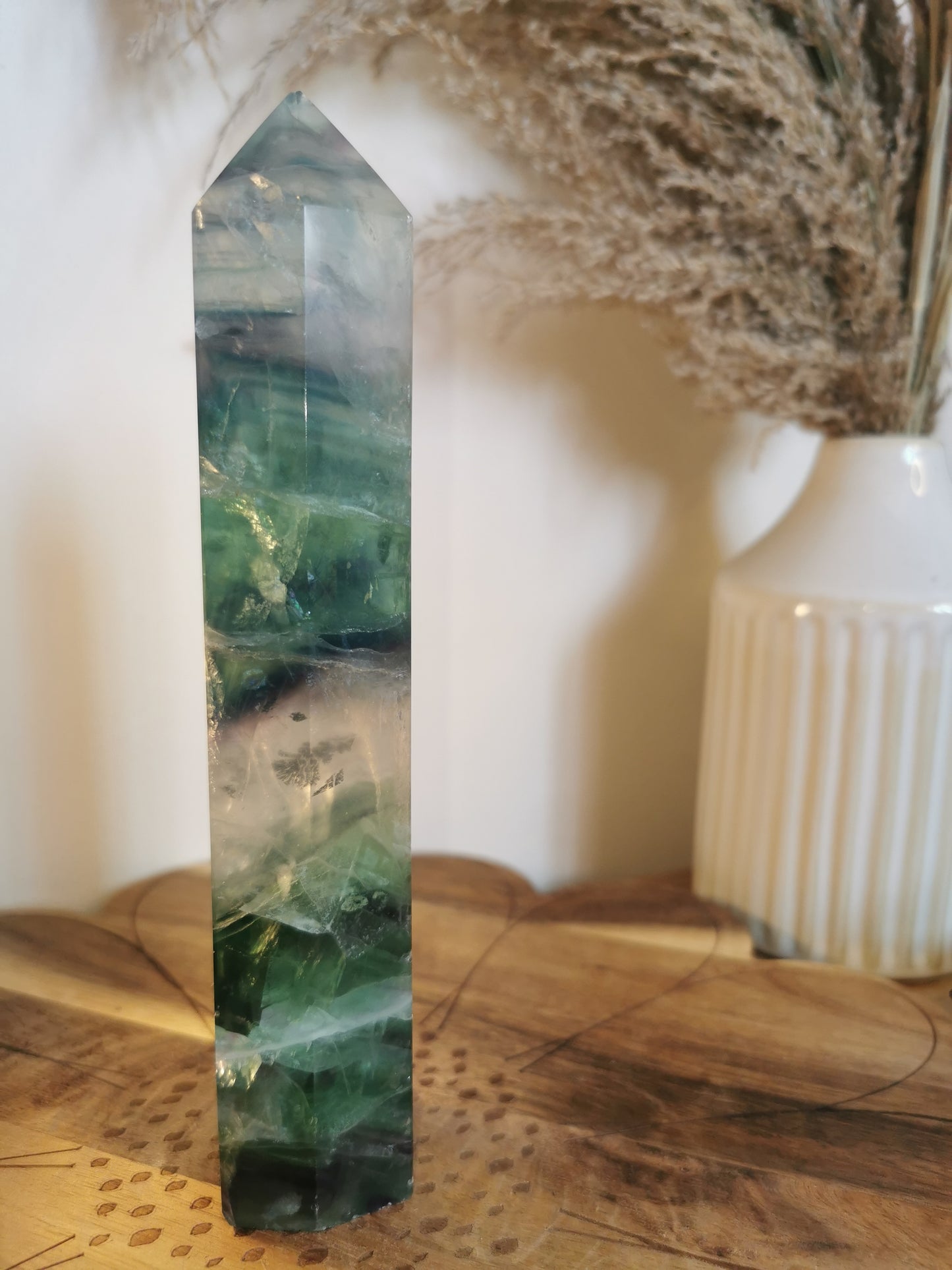 Rainbow Fluorite Tower 7.1in🌈