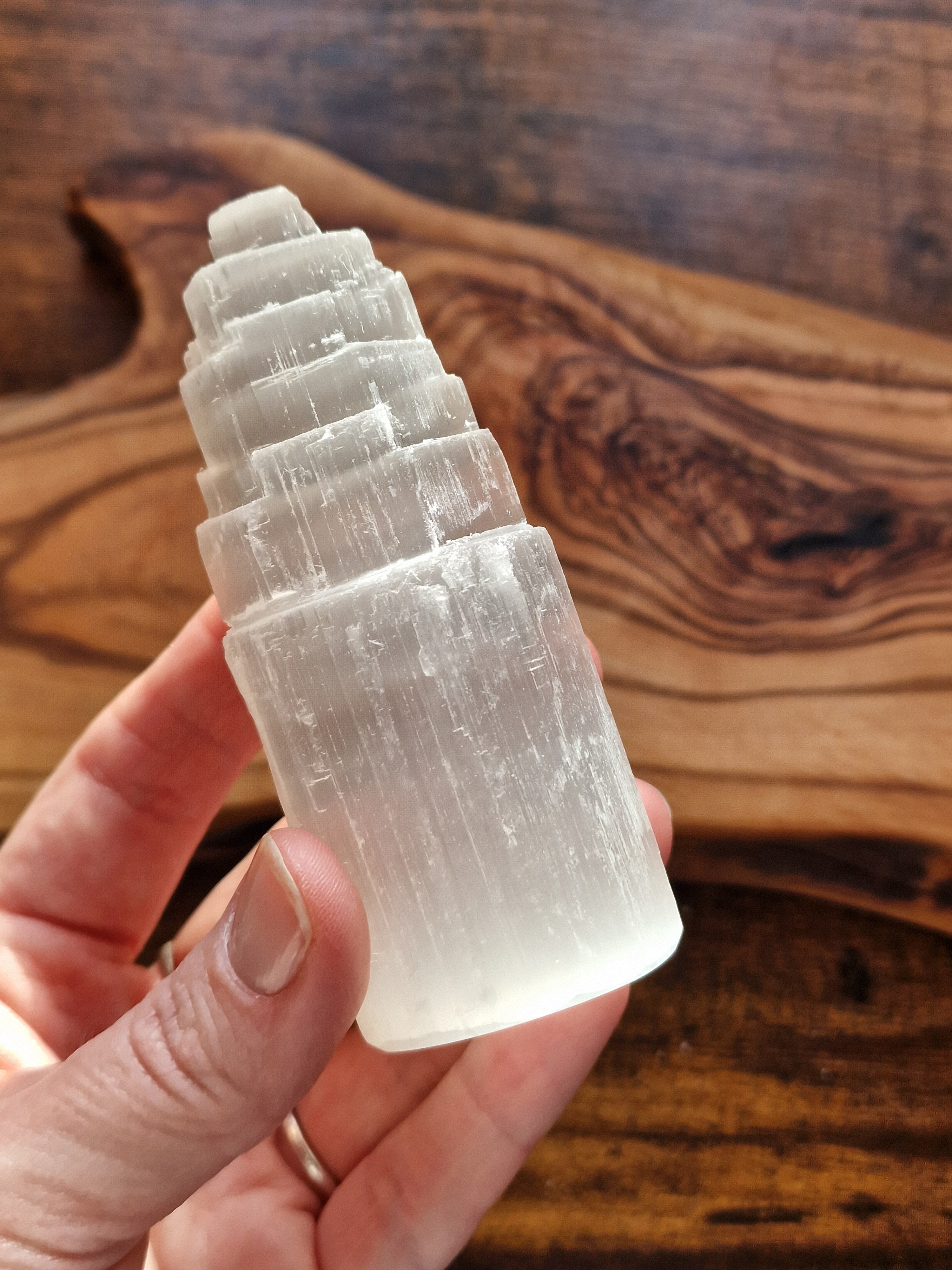Selenite Mountain Tower (Satin Spar Gypsum)