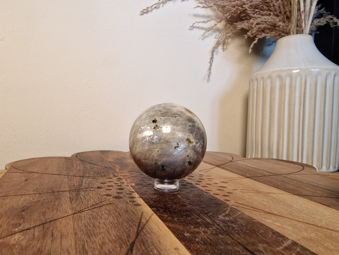 Black moonstone spheres (choose your own)